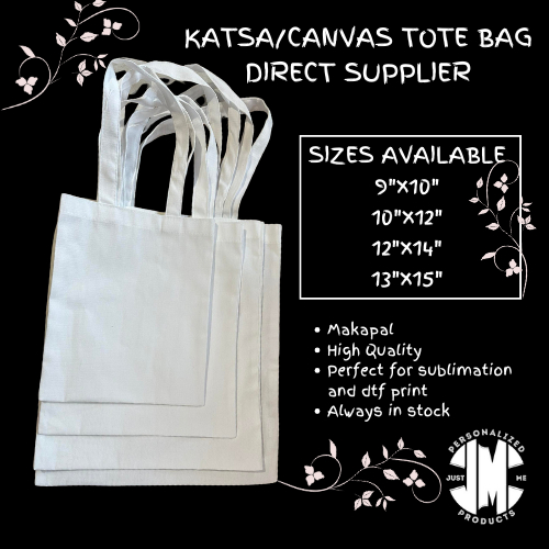 DIRECT SUPPLIER KATSA CANVAS TOTE BAG | Shopee Philippines