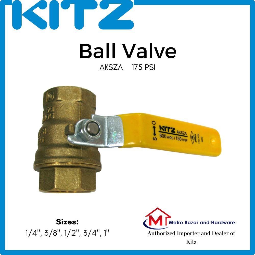 Kitz Ball Valve 1/4' to 1' AKSZA | Shopee Philippines