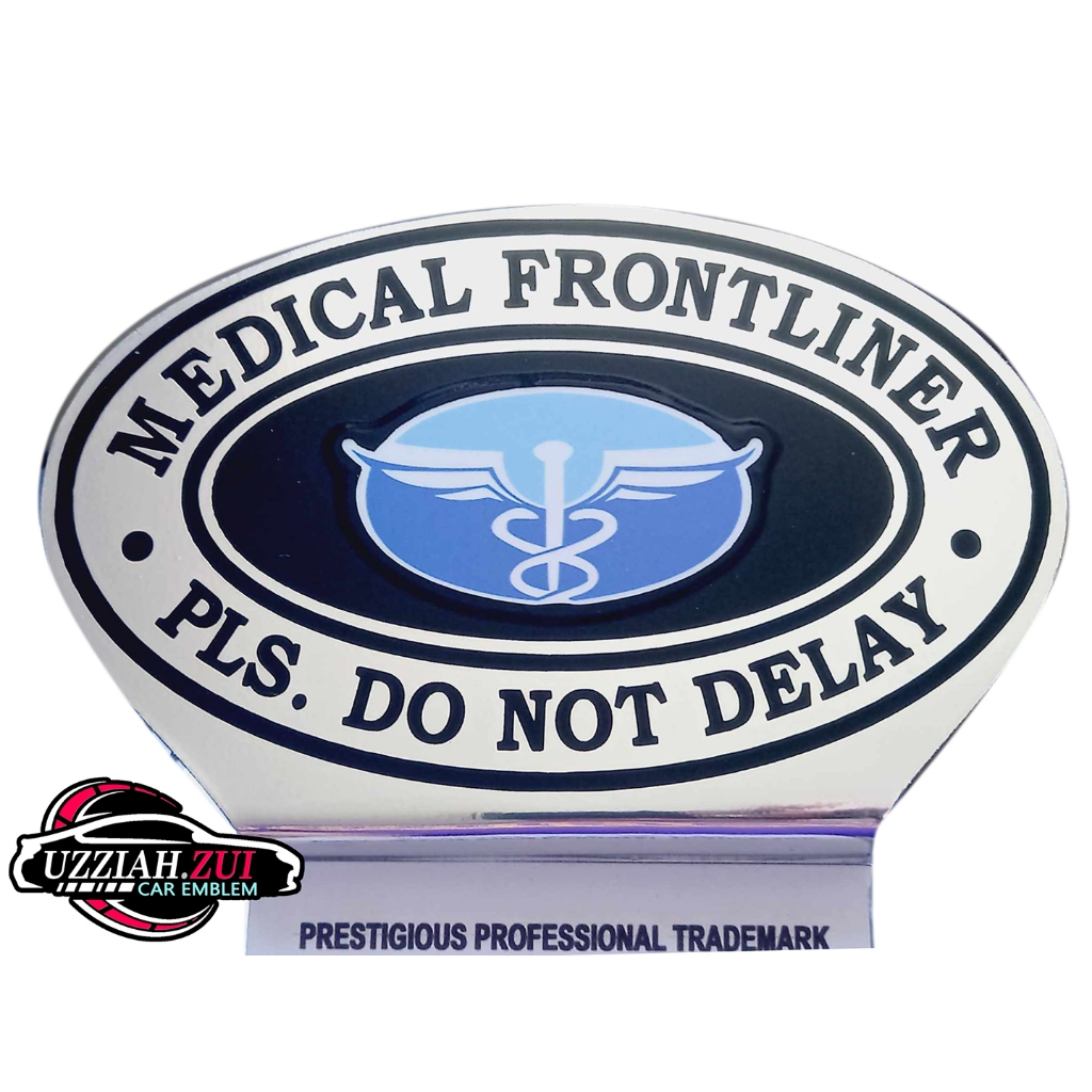 MEDICAL FRONTLINER CAR EMBLEM WITH LOGO | Shopee Philippines