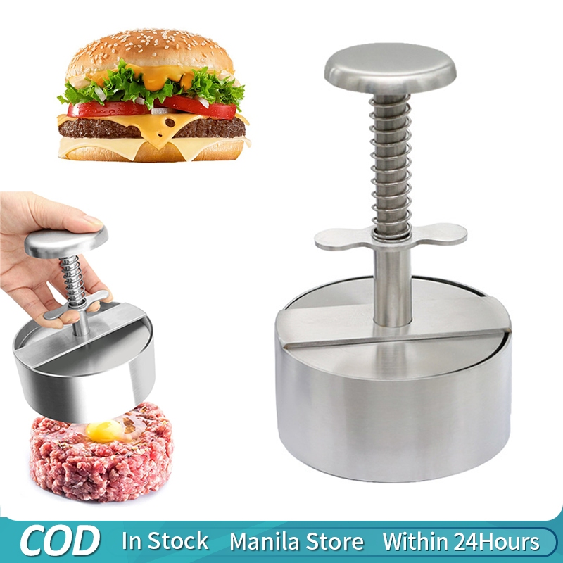 Burger Press,8cm Stainless Steel Patty Maker Hamburger Maker Mold for ...