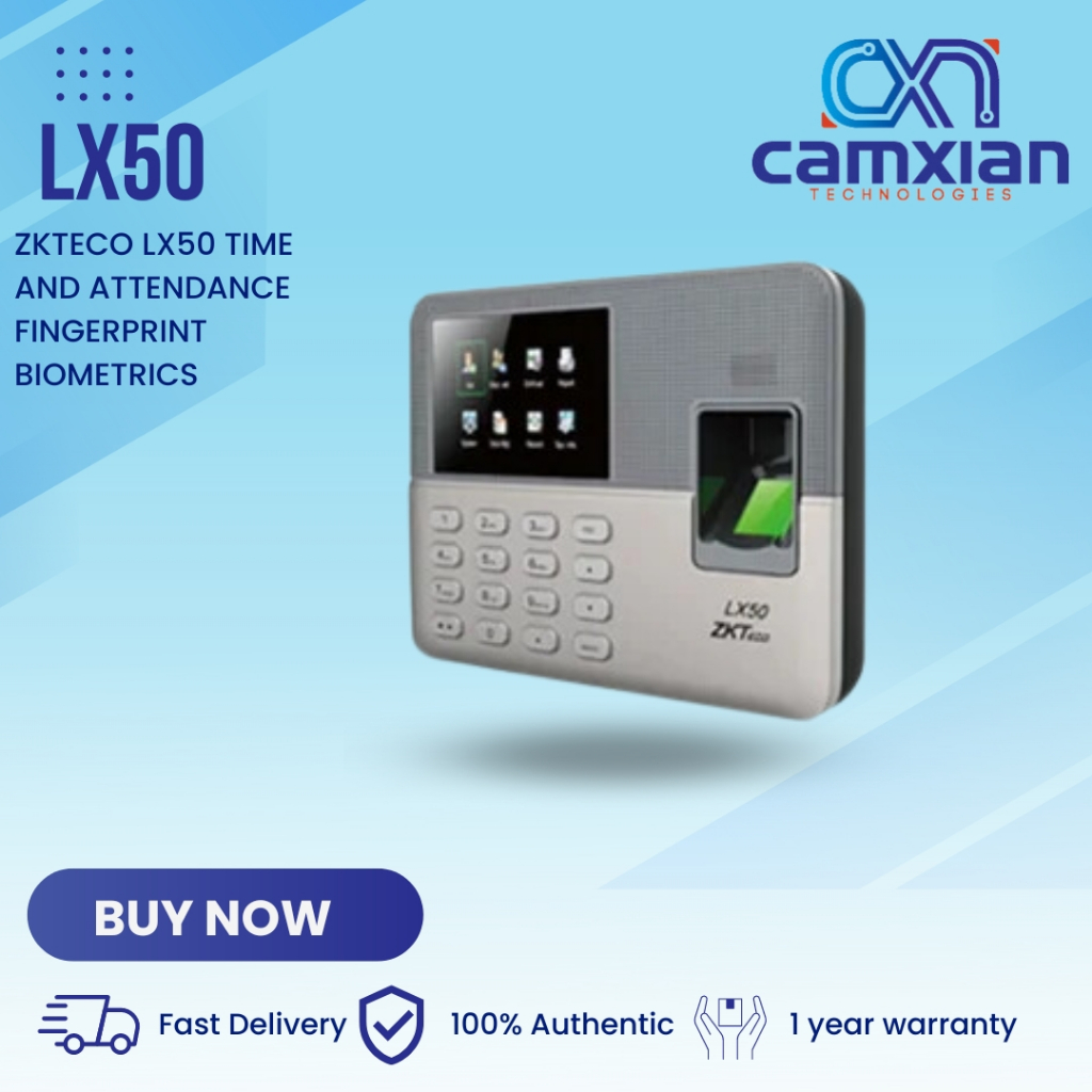 BIOMETRICS - ZKTeco - LX50 - Fingerprint Time Attendance Machine Simple ...