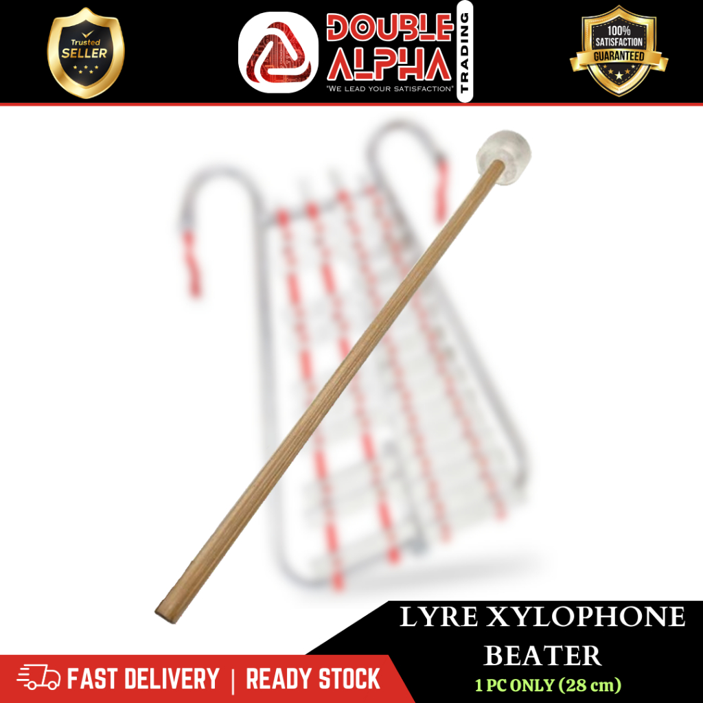 HIGH QUALITY LYRE XYLOPHONE AND DRUM BEATER CHROME, E.P., IVORY OR ...