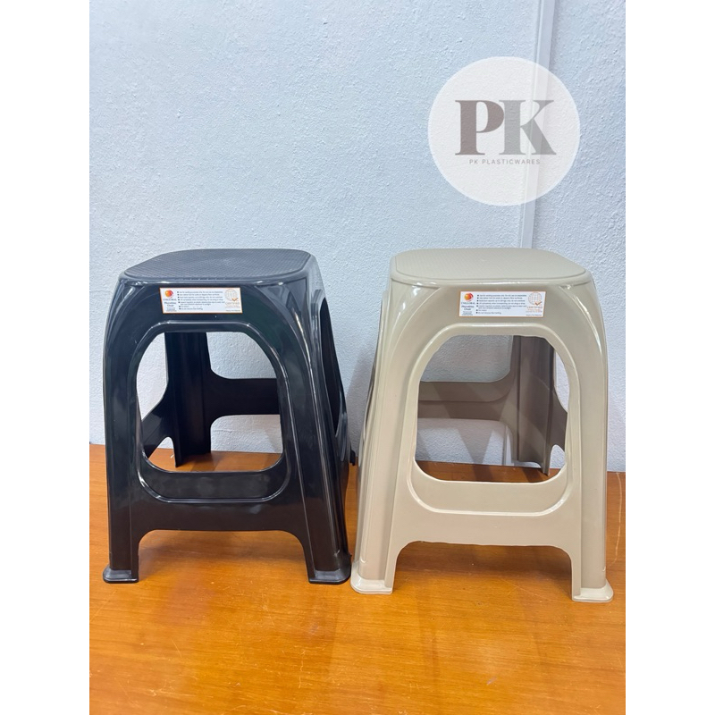 #8019 Uniglobal Monobloc durable plastic stool stackable | Shopee ...