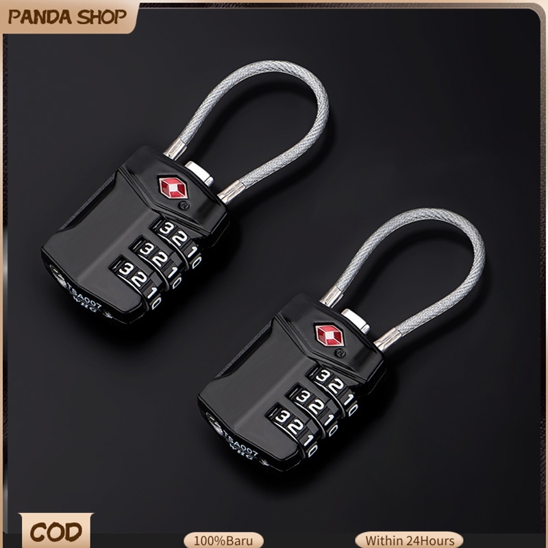 New TSA Customs Lock 3 Digit Combination Lock Anti-Theft Small Padlock ...