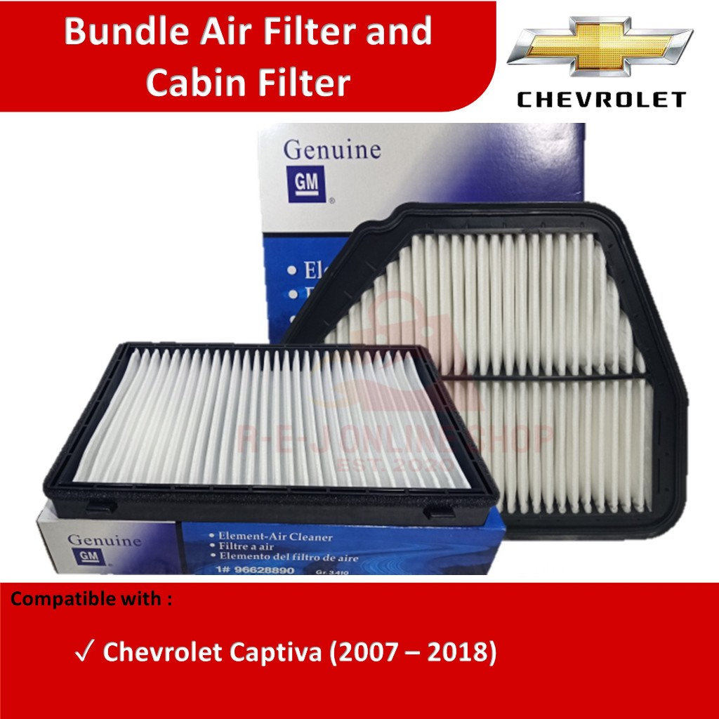 Bundle Air Filter and Cabin Filter for Chevrolet Captiva (2007 - 2018 ...