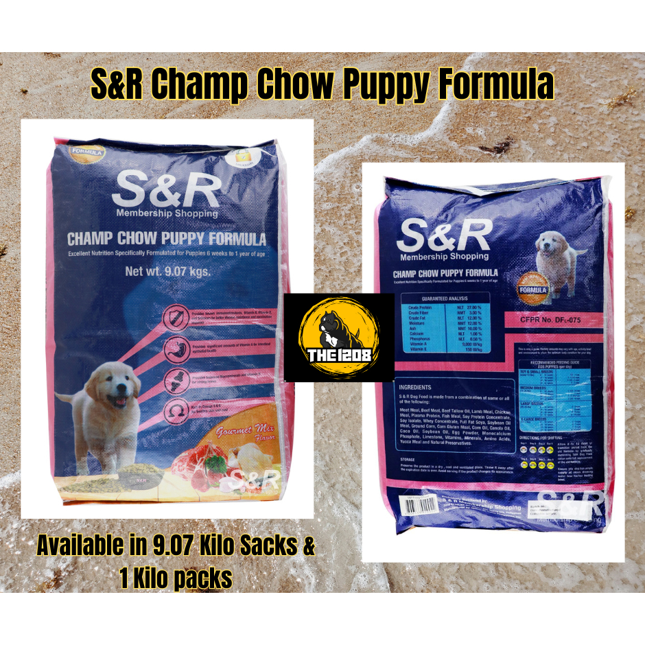 S&R Champ Chow Puppy Formula 1 Kilo Pack Shopee Philippines