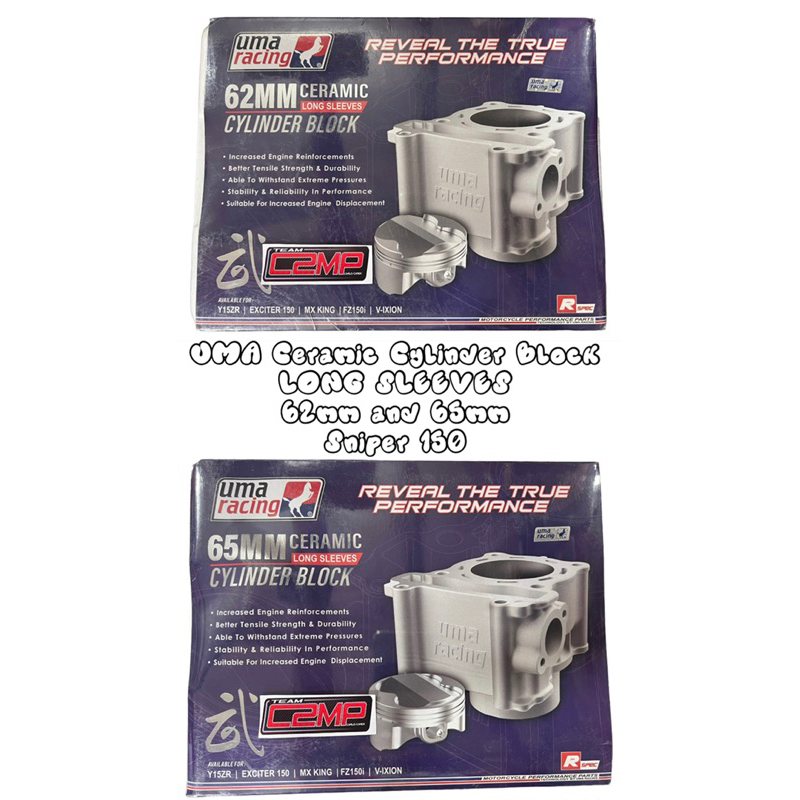 UMA Racing Ceramic Cylinder Block with Xpro Forged Piston for Sniper ...