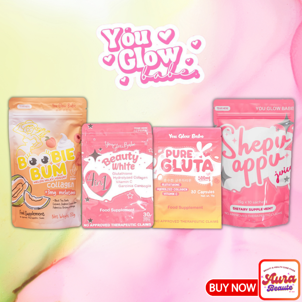 YOU GLOW BABE Beauty White Capsules I Pure Gluta I Shepu Appu I Boobie Bum Shopee Philippines