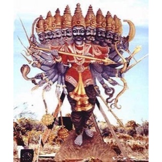 Powerful Lord Ravan 10 Head Demon Asura of Hindu Mythology Extremely ...
