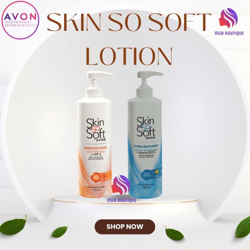 AVON New Skin So Soft Ultra Radiance Glutathione with Vitamin B3 & C ...