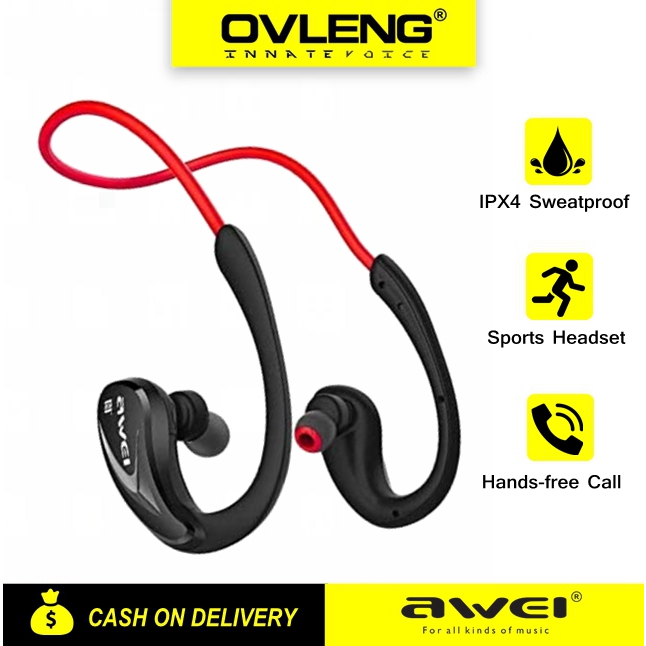 Awei A880bl Ipx4 Waterproof Neckband Nfc Wireless Bluetooth In-Ear