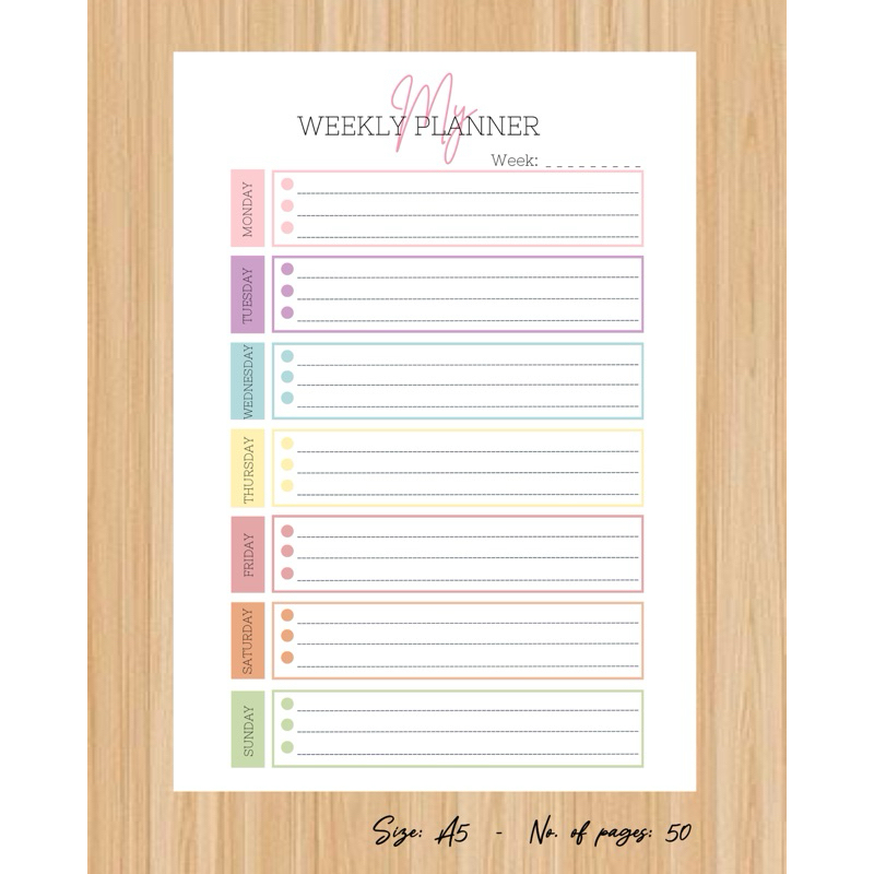 my-weekly-planner-7-days-shopee-philippines