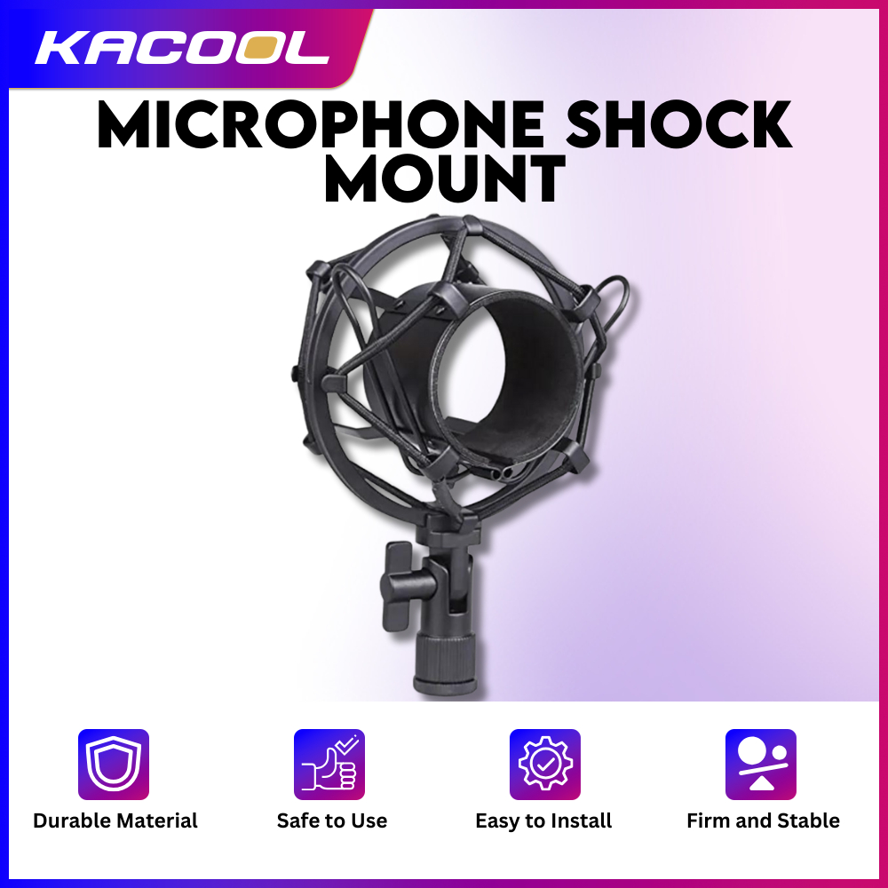 Streaming Condenser Microphone Shock Mount Holder Mic Recording Bracket