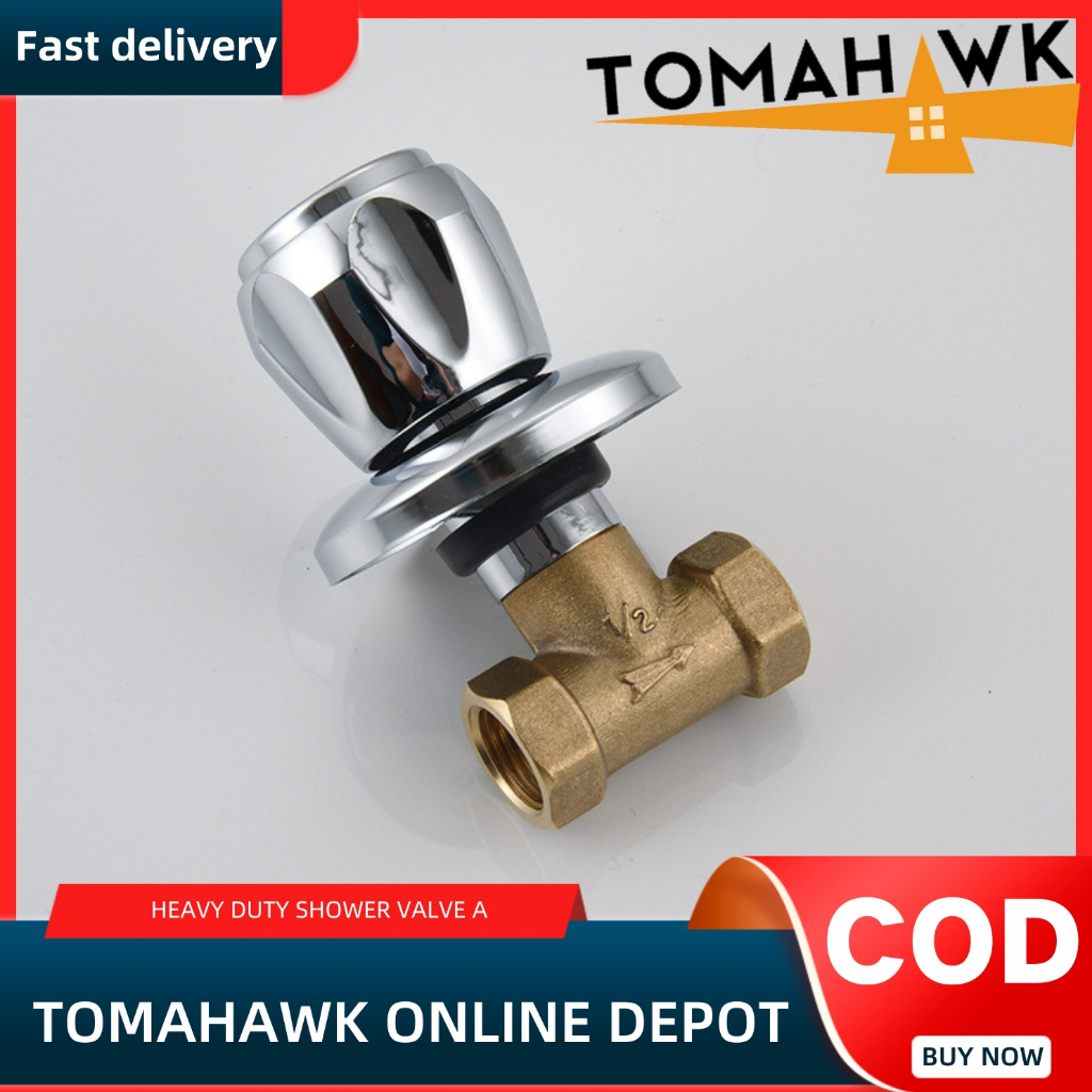 TOMAHAWK HEAVY DUTY SHOWER VALVE/HEAD BRASS/ALLOY ZINC SUS 304 | Shopee ...