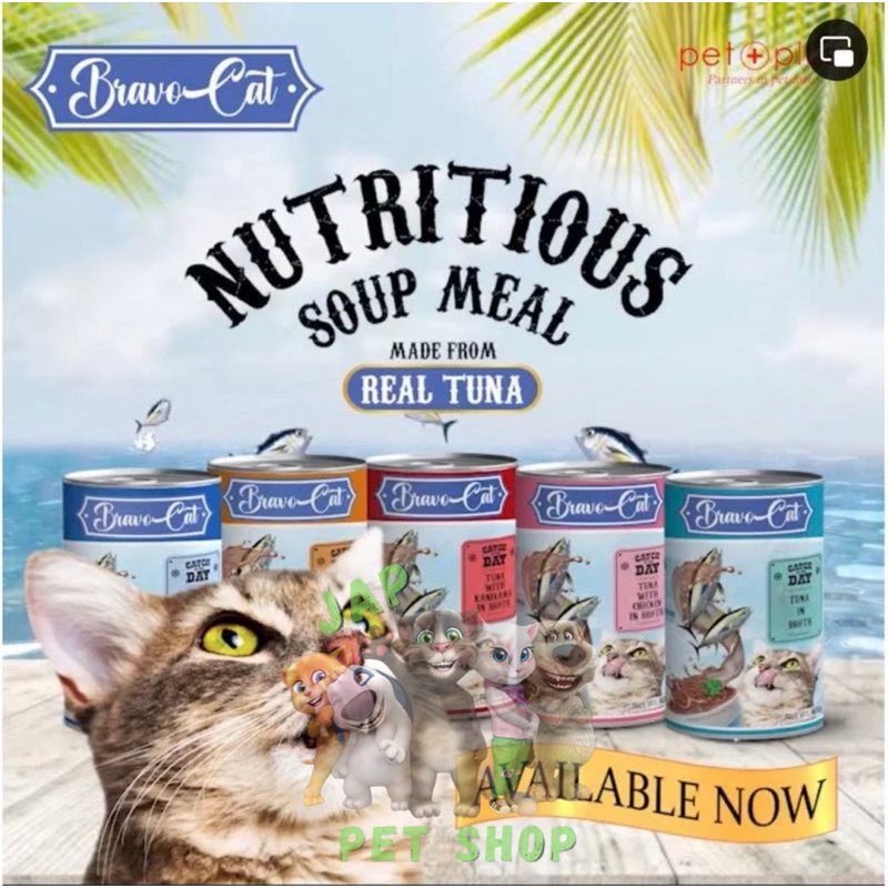 Bravo Cat Wet Food 400grams - Nutritious Soup Meal for Cats | Shopee ...