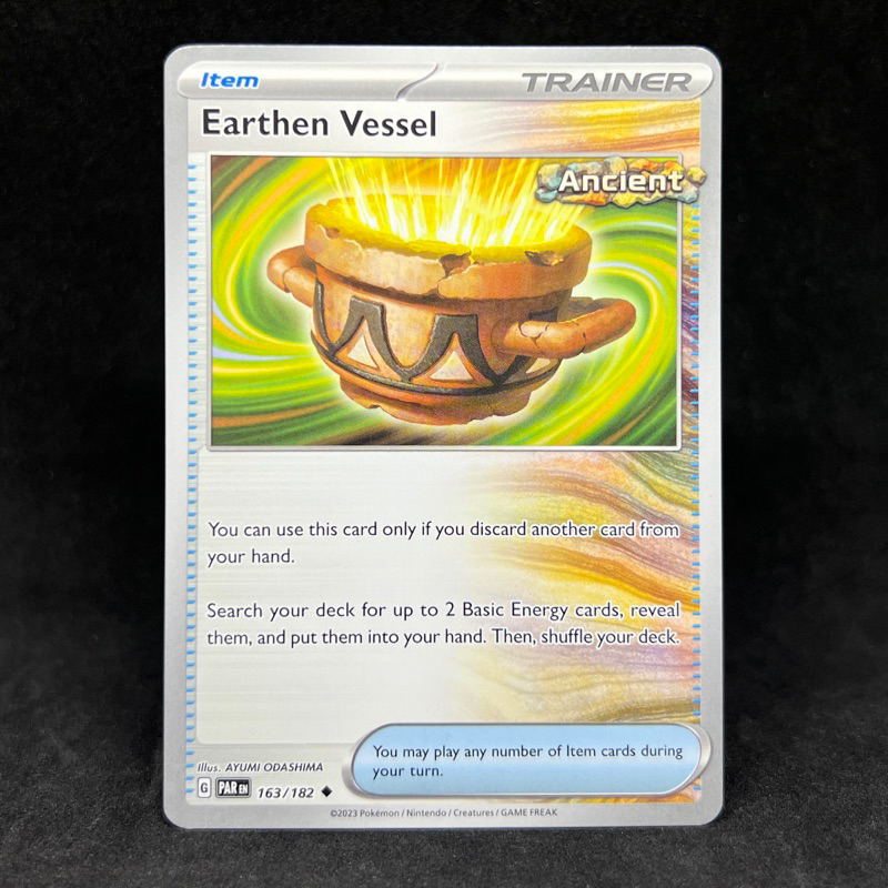 Pokemon TCG Earthen Vessel 163/182 2023 Scarlet & Violet Paradox Rift ...