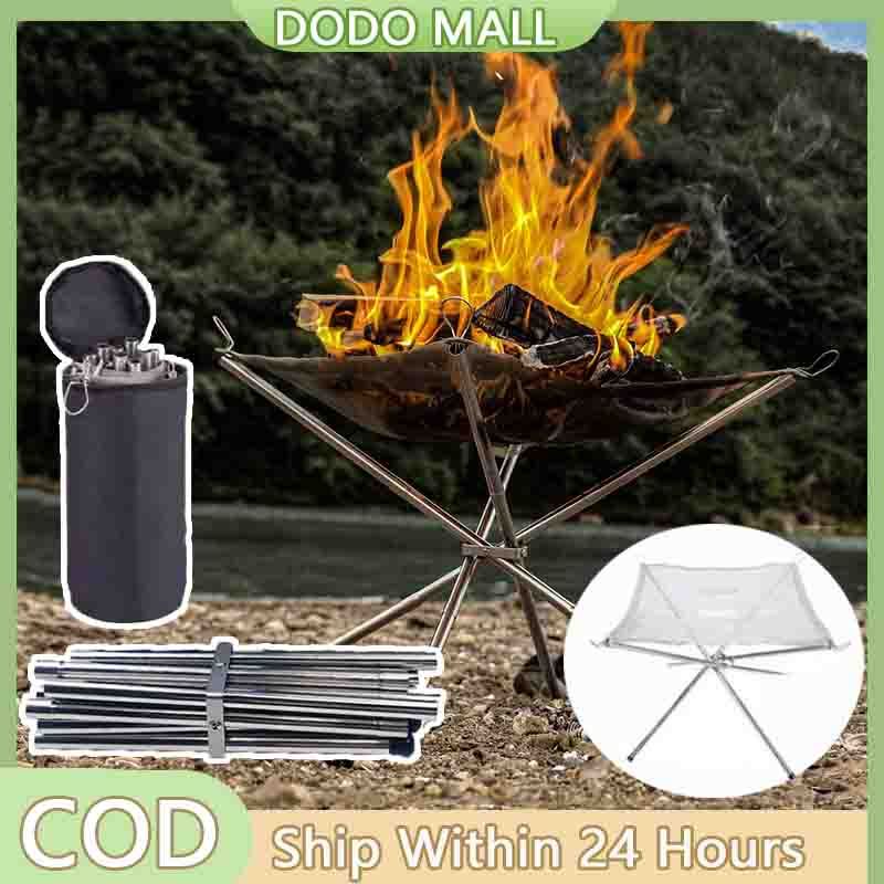 Foldable Campfire Rack Outdoor Camping Bonfire Rack barbecue grill ...