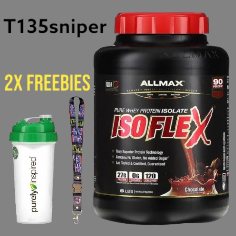 ALLMAX Isoflex 100 Pure Whey Protein Isolate Chocolate 5 lbs 2x