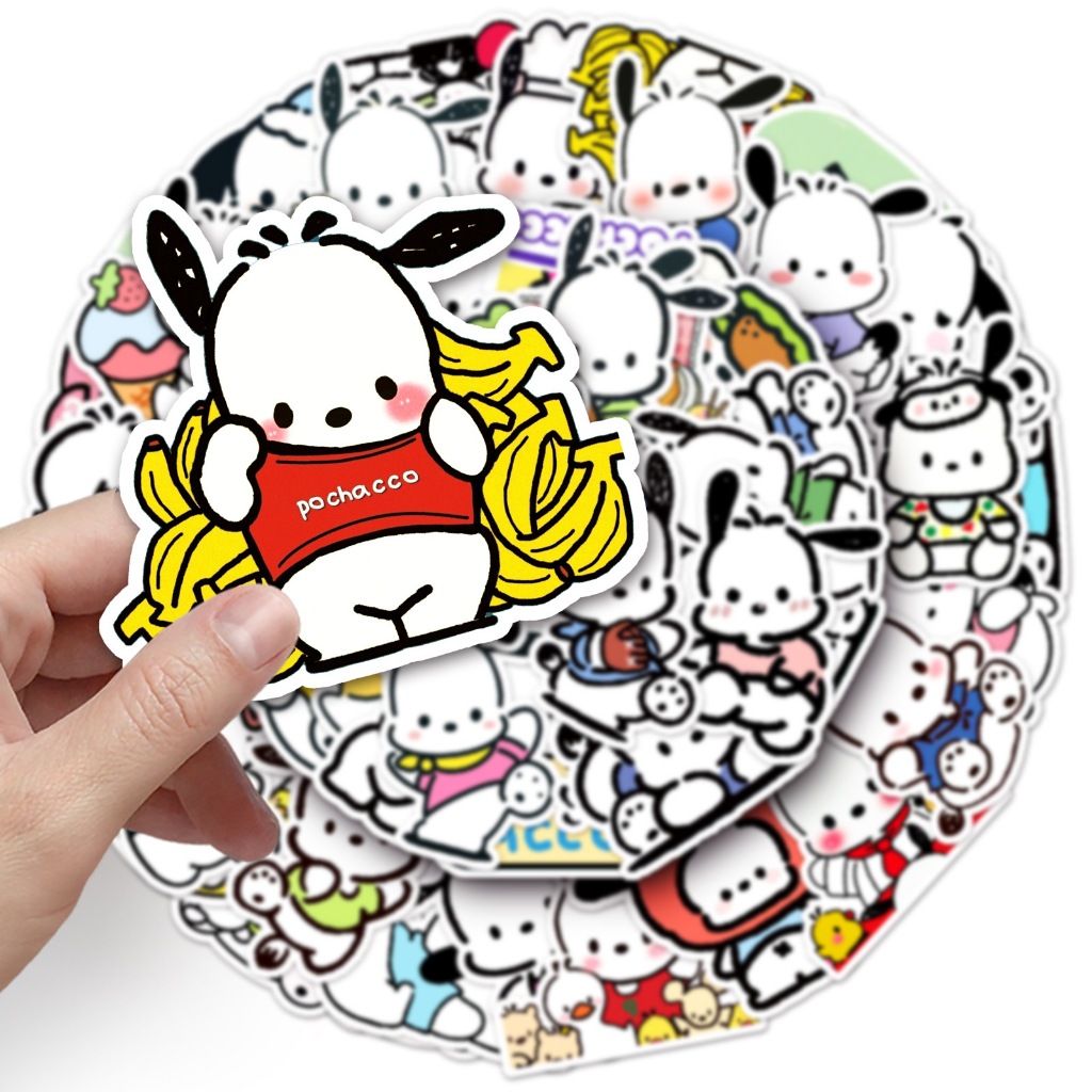 50pcs Fear of Cha Dog Cartoon Cute Pattern Waterproof Sticker DIY ...