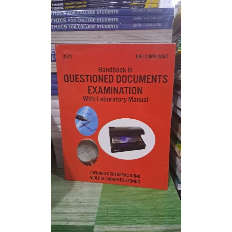 Handbook in Question Documents Examination with Laboratory Manual 2021 ...