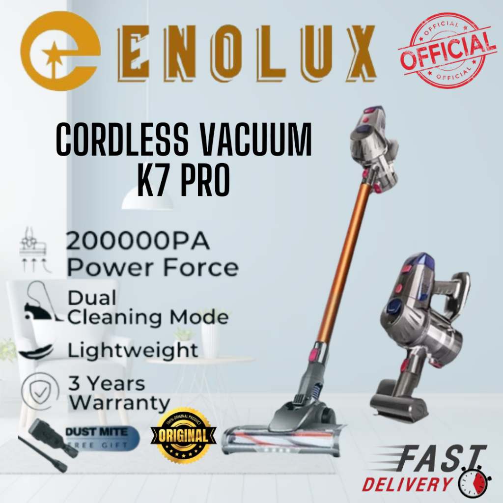 ENOLUX Wireless Vacuum Cordless Cleaner K7 Pro High Suction Power