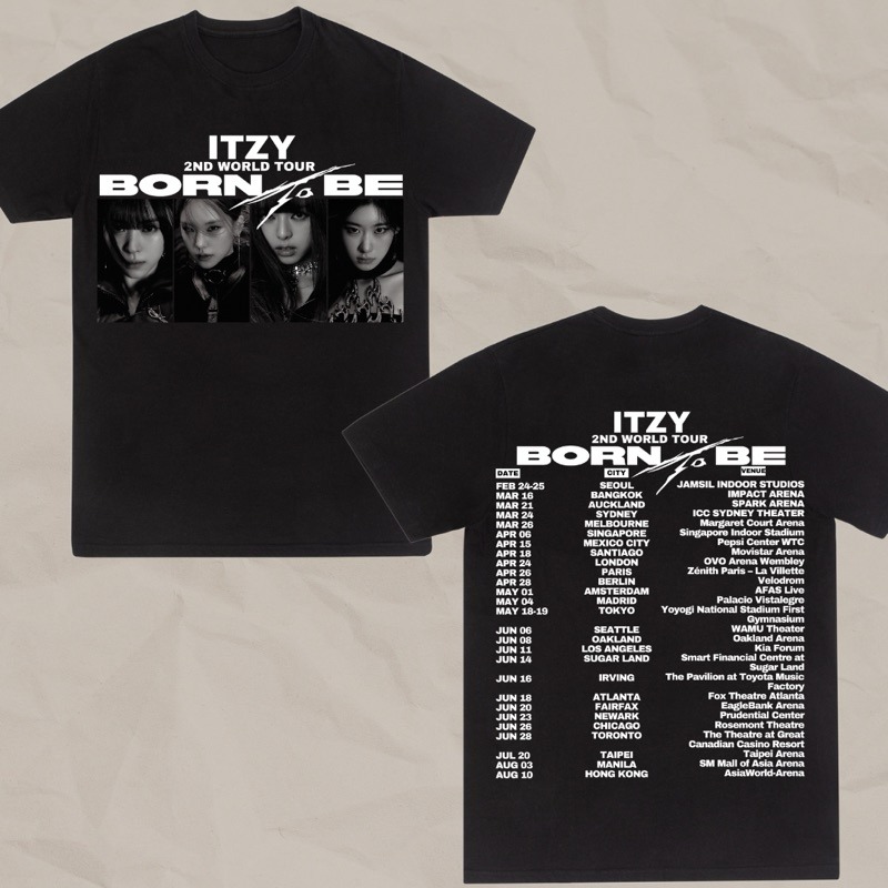 ITZY サイン入り tシャツ born to be ライブ イッジ