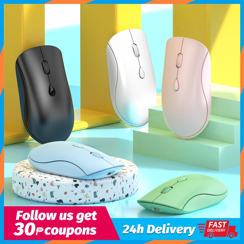 Wireless Mouse Rechargeable Silent Gaming Mice USB Mice Portable Laptop ...