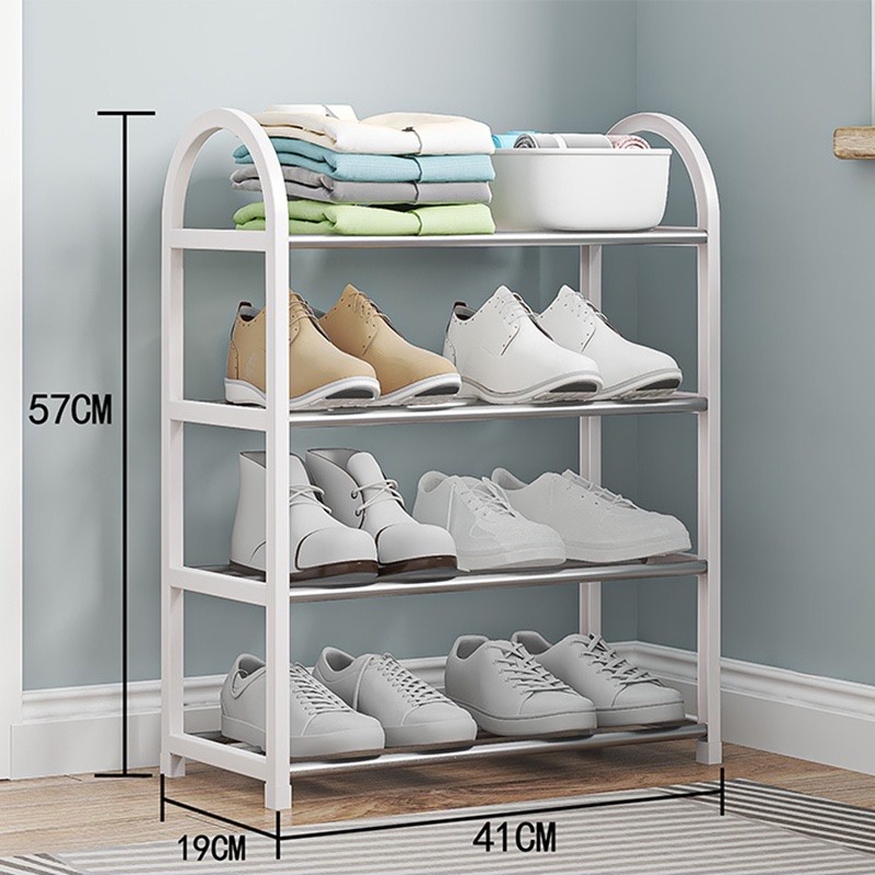 Multifunctional Shoe Rack Organizer Simple Floor Coat Rack Shoe Hat ...