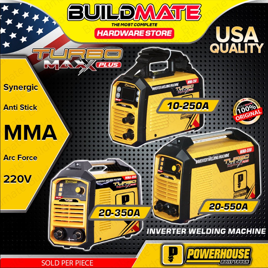 BUILDMATE Powerhouse Turbomaxx Synergic Inverter Type 250A - 550A ...