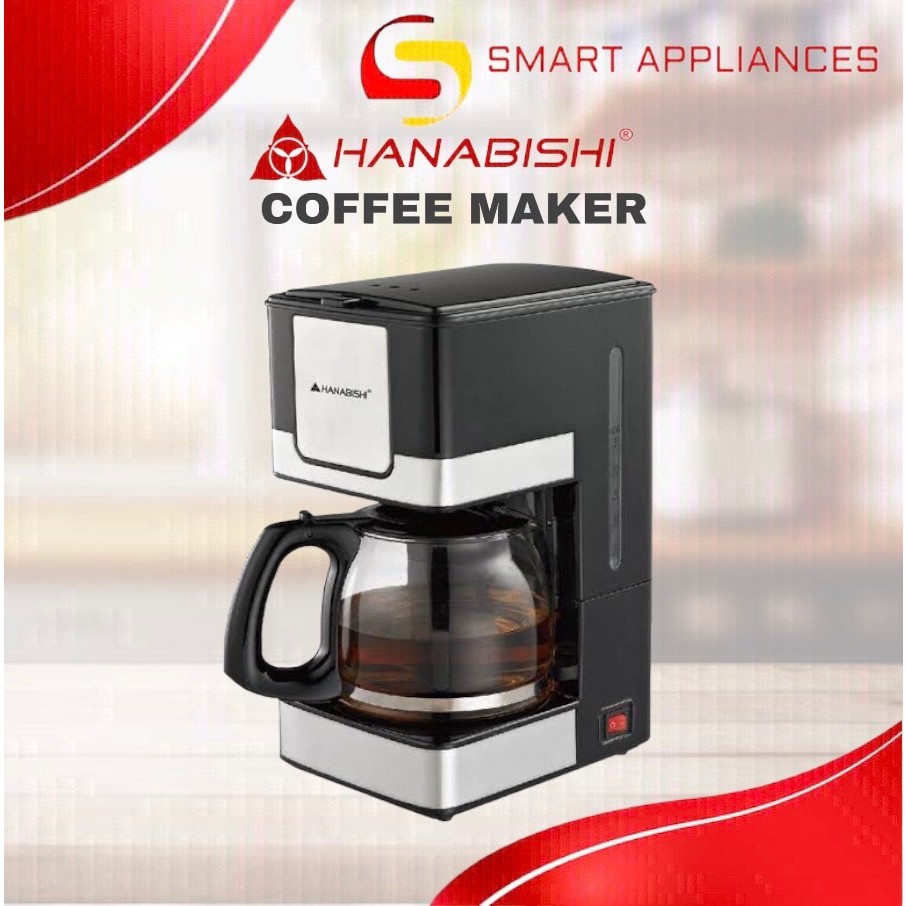 Hanabishi Coffee Maker HCM25XB Up to 12 cups Capacity by SMART APPLIANCES Shopee Philippines