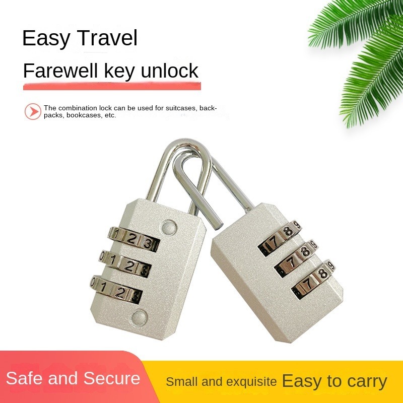 Password Padlock Portable Lock for Luggage and Suitcase Lock for Bag ...