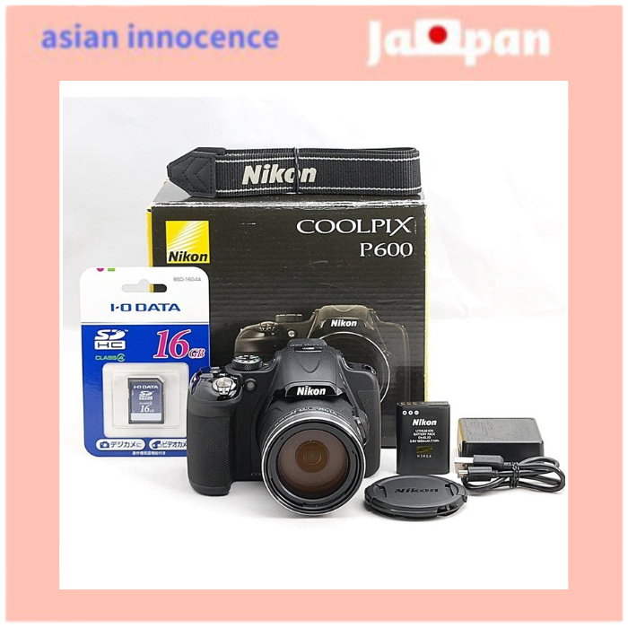 Direct from japan】 Nikon Digital Camera P600 Optical 60x 16 Million Pixels  Black P600BK | Shopee Philippines