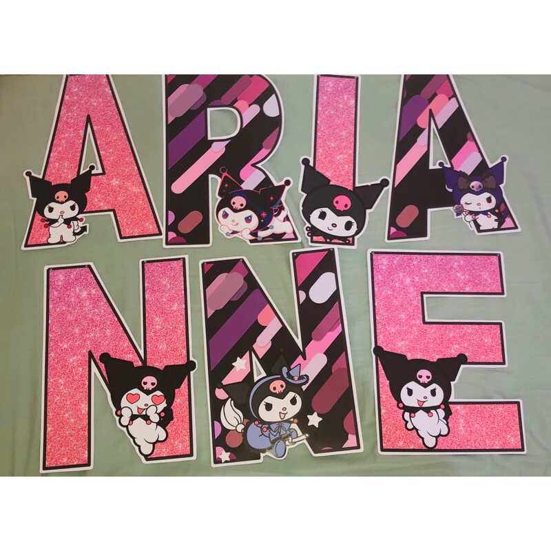 Kuromi Letter Cutout Price is per letter | Shopee Philippines