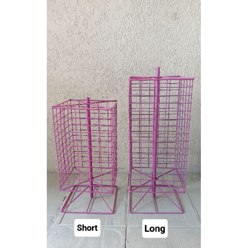 (Short/Long) Heavy Duty Revolving Metal Display Rack Standing ...