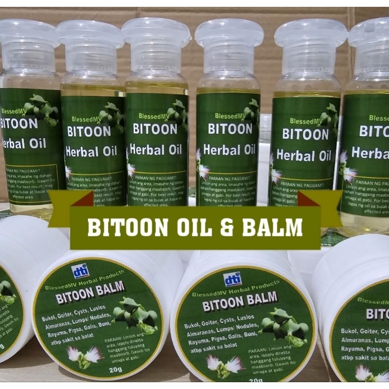 BITOON OIL AND BALM / BITON for Goiter Cysts at mga Bukol | Shopee ...