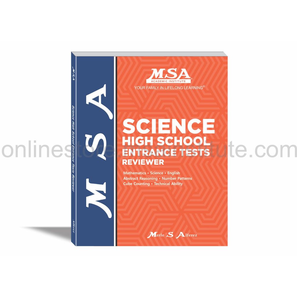MSA Philippine Science High School Entrance Test Reviewer (7 books ...