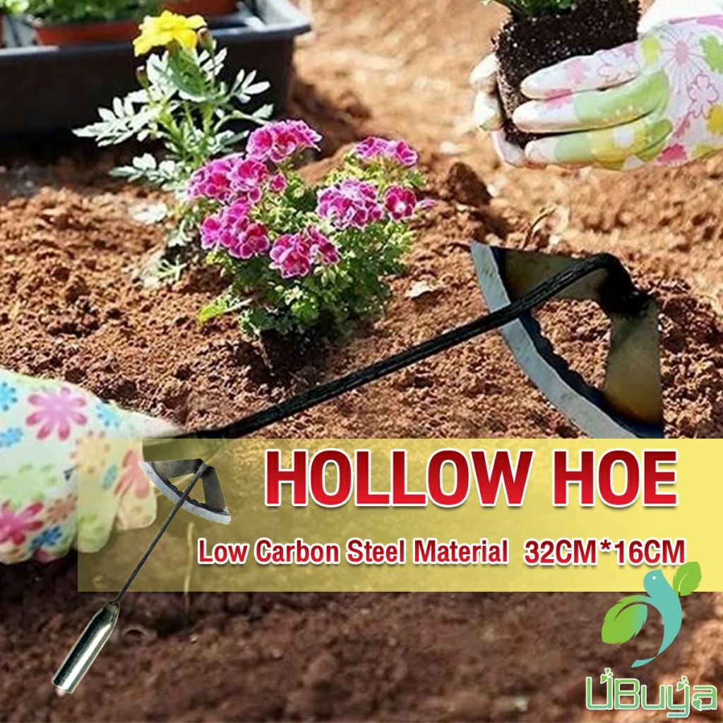 UB Hollow Hoe Durable Weeding Rake Handheld Hoeing Garden Pine Soil ...