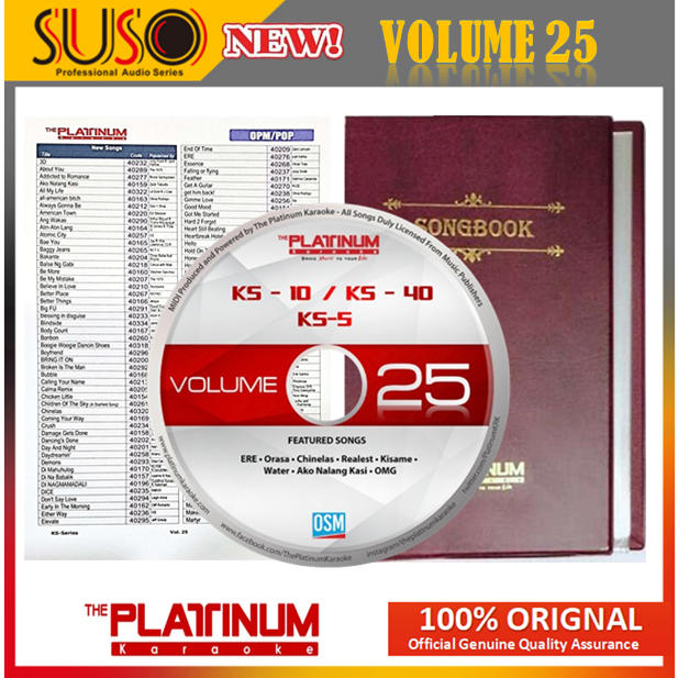 Volume 25 Updated (2024) KS5/KS10/KS40/KBOX 2 CD & Songbook With