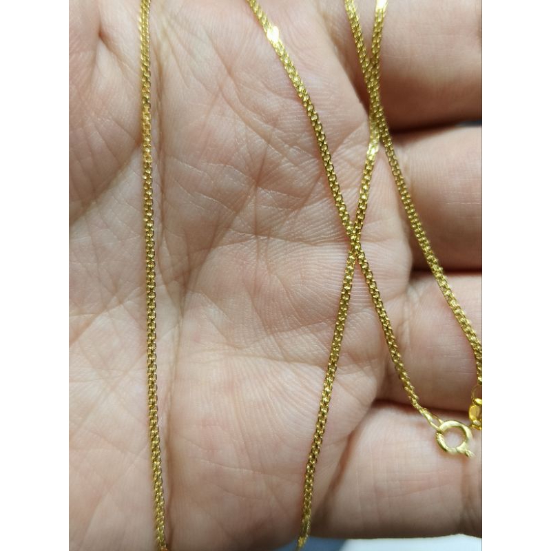 COD Jewelry 18k Saudi Gold 18 inches Necklace Chain multiple designs Pawnable and Real Gold