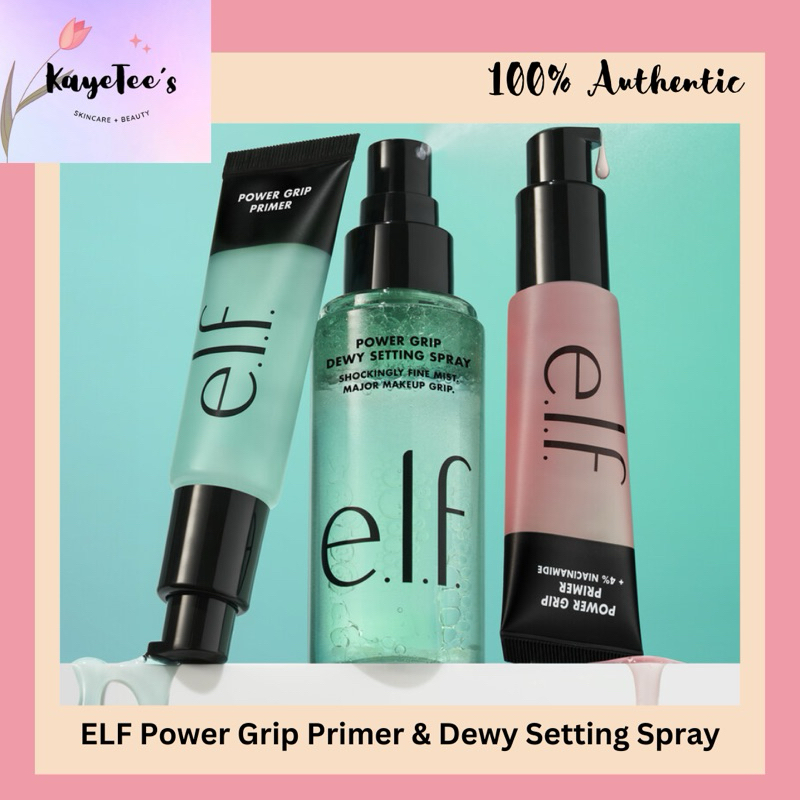 E.L.F. Power Grip Primer + 4% Niacinamide & Dewy Setting Spray | Shopee ...