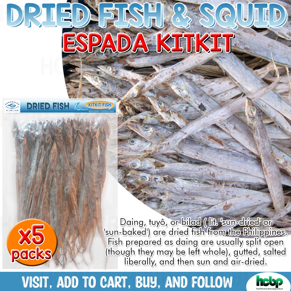 Dried Fish ESPADA KITKIT Espada Thin Fish ( 500g/1KILO ) Sun Dried Fish Quality Taste Dried