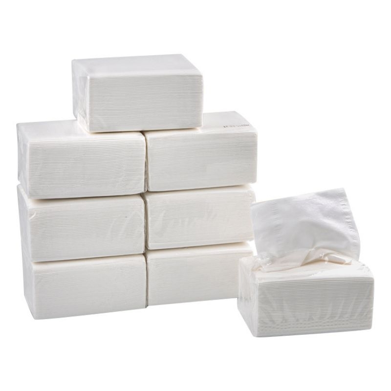 (8pcs/pack) 300 Sheet Wood Pulp Facial Tissue 4ply Soft Interfolded ...