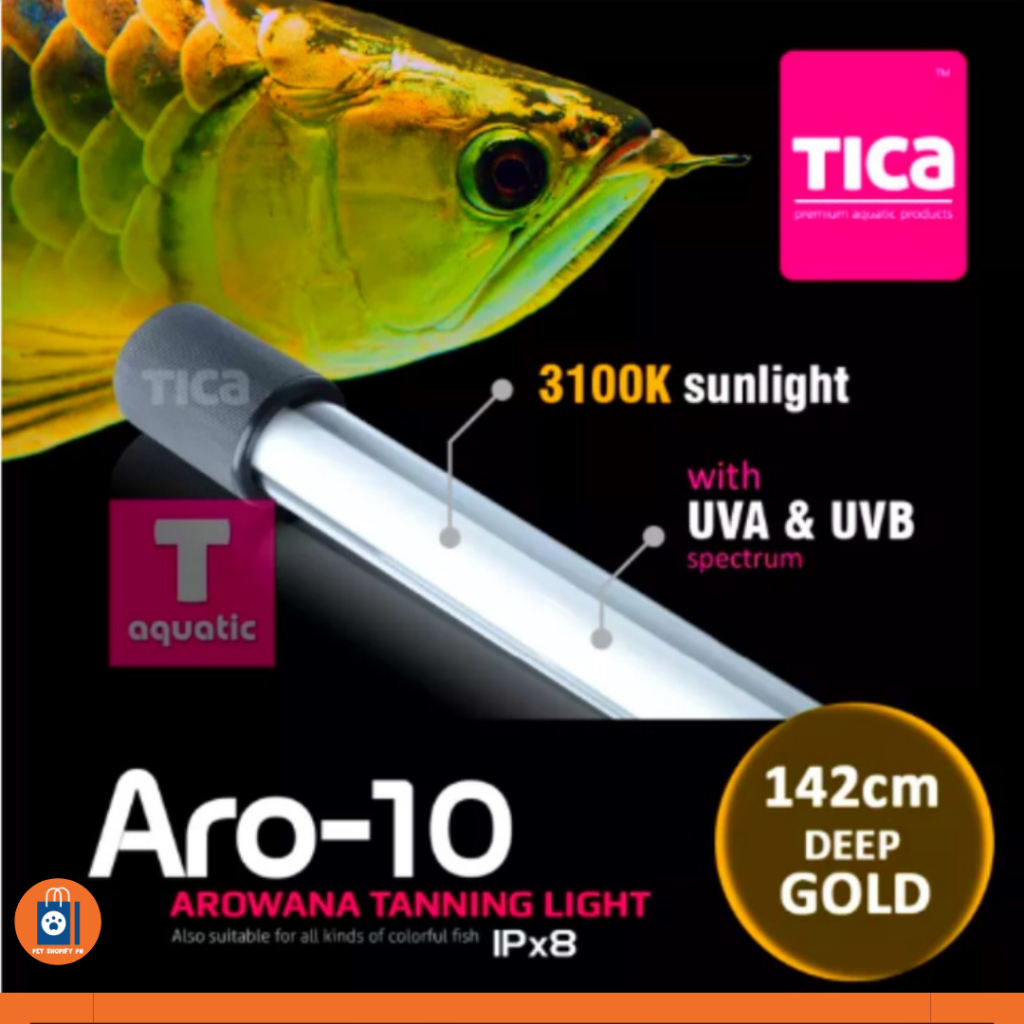 Tica Aquarium Tank Arowana Aro-10 Tanning Light T8 UVA UVB