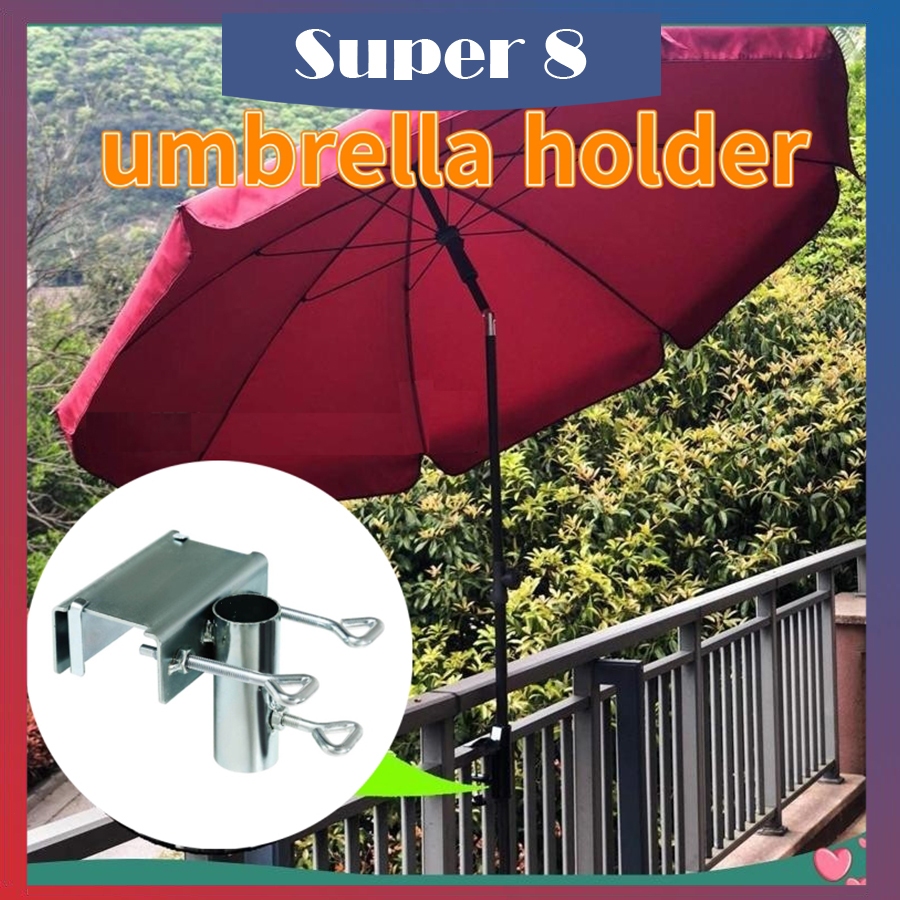 Umbrella Stand Bench Patio Umbrella Holder, Umbrella Mount Clamp ...