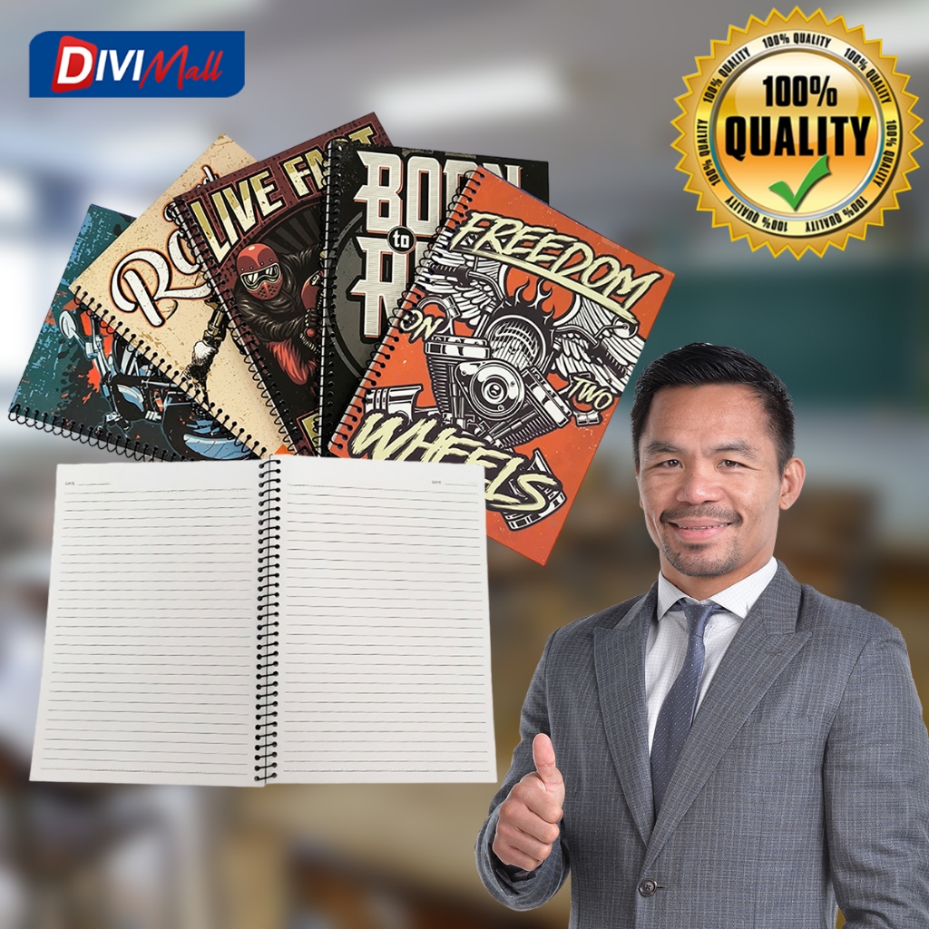 Assorted Spiral Notebook Motor Image 80s | Shopee Philippines