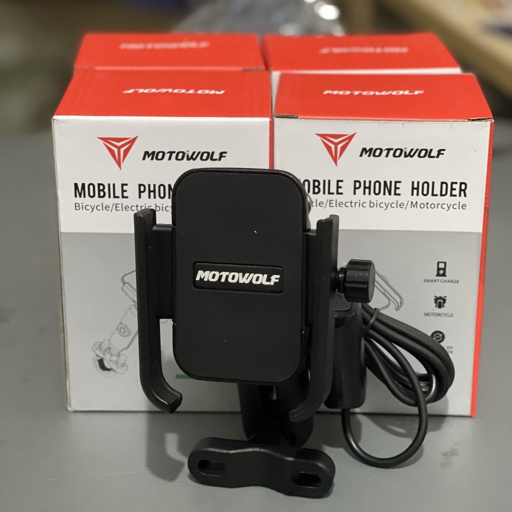 Motowolf Cellphone Holder V3 Mirror Type Clamp Type | Shopee Philippines