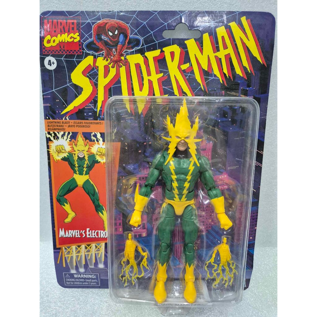 Marvel Legends Retro Electro ML Spider Man Villains | Shopee Philippines