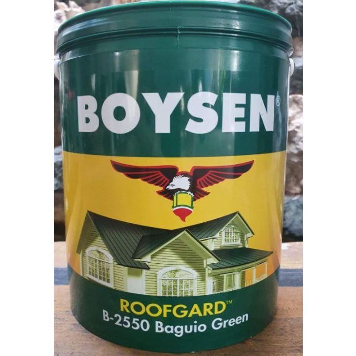 B-2550 Baguio Green 4L Boysen Acrylic Gloss Roof Paint Waterbased Paint ...