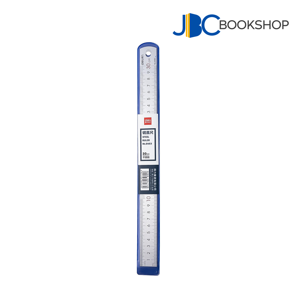 DELI 8463 Ruler Steel 30cm | Shopee Philippines