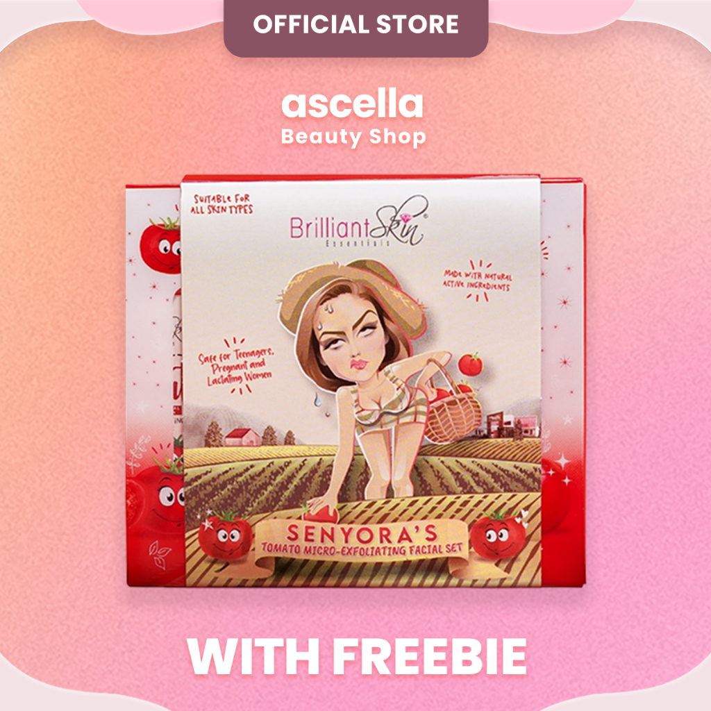 Brilliant Skin Tomato Facial Set Original (Safe for Teens, Breastfeeding Moms, Pregnant Women